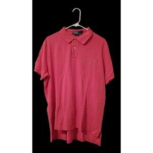 Men's Salmon Pink Polo Ralph Lauren Shirt Size XL